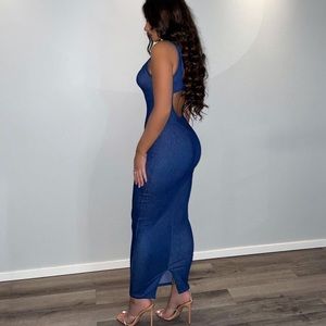 Naked Wardrobe THE DENIM FIT DRESS